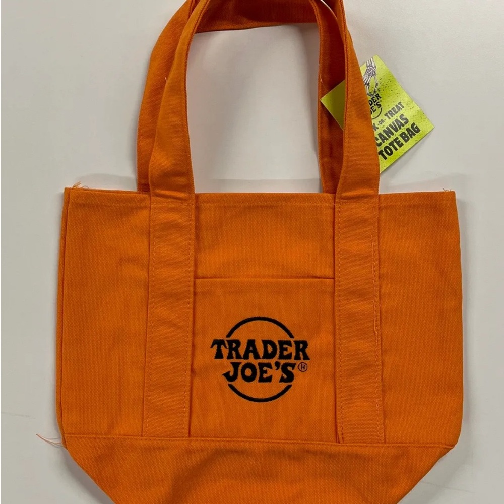 Trader Joe's Orange Canvas Tote